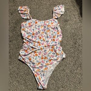 Floral Maternity One-Piece Swimsuit
